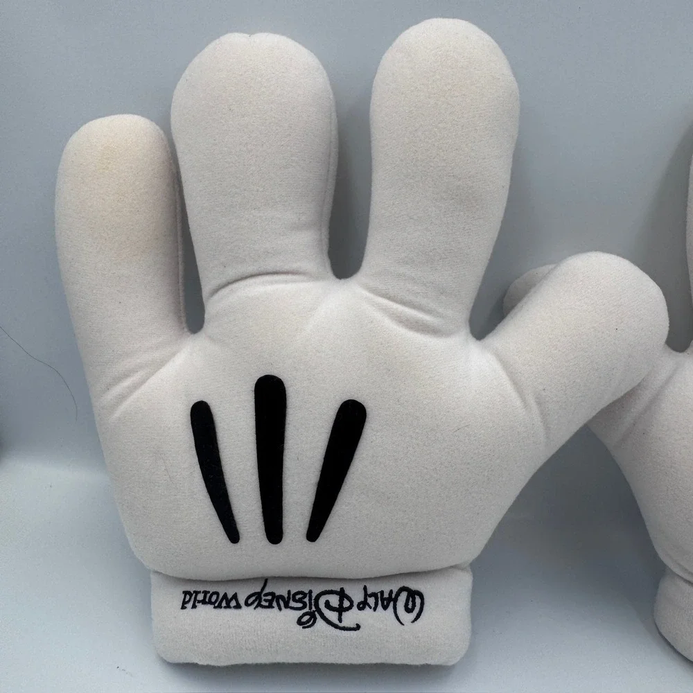 Disney Parks Mickey‎ Mouse Plush Hands Walt Disney World Costume Gloves White